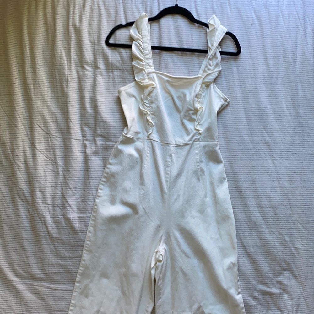 BDG Urban Outfitters cream denim Romper